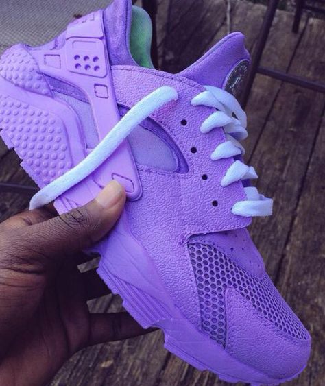 Custom Huaraches, Huaraches Shoes, Nike Shoe, Custom Nike Shoes, Cute Sneakers, Fresh Shoes, Nike Purple, Dope Fashion, Kinds Of Shoes