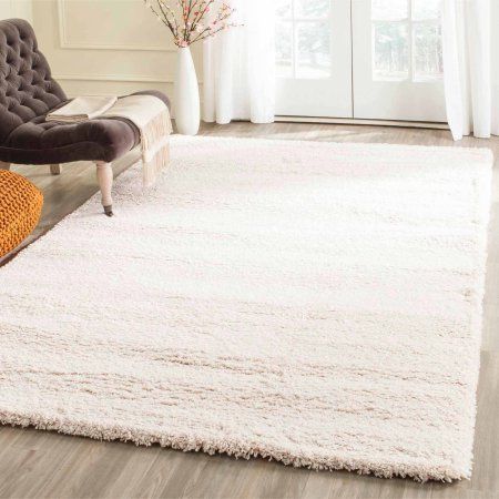 Free Shipping. Buy Safavieh Harlow Milan Shag Area Rug at Walmart.com Ivory Living Room, Home Depot Carpet, Kitchen Carpet Runner, Hallway Carpet Runners, Shag Carpet, Cheap Carpet Runners, Solid Area Rugs, Contemporary Style Homes, Square Area Rugs