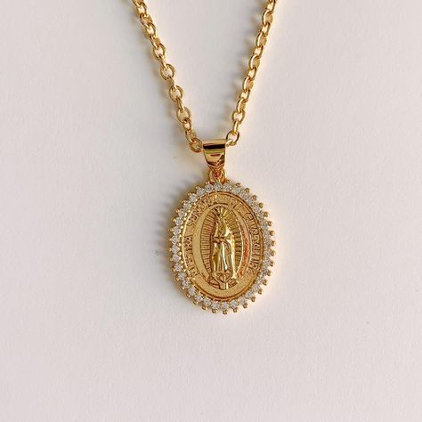 Look what I just found on Depop 🙌 https://depop.app.link/blzgUXvI4vb Gold Virgin Mary Necklace, Gold Coin Jewelry, Virgin Mary Pendant, Mary Necklace, Virgin Mary Necklace, Real Gold Jewelry, Coin Jewelry, Accessories Jewelry Necklace, Gold Coins