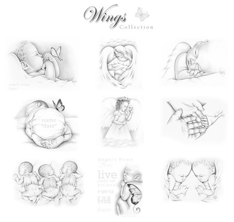 Miscarried Baby Tattoo, Angel Baby Tattoo, Angel Baby Drawing, Baby Memorial Tattoos, Angel Baby Art, Baby Angel Tattoo, Tattoo Line Art, Baby Tattoo, Catrina Tattoo