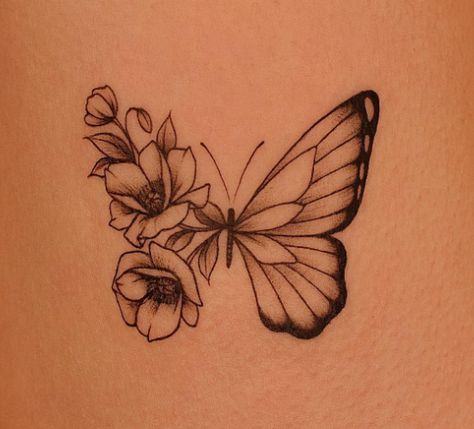 butterfly tattoo Biblical Tattoos, Karma Tattoo, Rib Tattoos For Women, Special Tattoos, 3 Tattoo, Small Pretty Tattoos, Eagle Tattoo, Real Tattoo, Rib Tattoo