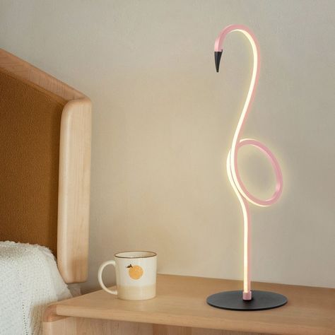 Often seen as a symbol of elegance, beauty, and extravagance 🦩 The Flamingo lamp carries on this tradition with its slender style adding unique beauty to your home 😍 #home #homedecor #lightinginspo #lighting #light #uniquehome #uniquelamps #modernart Flamingo Lamp, Flamingo Table, Pink Lounge, Chandelier Picture, Lamp Pink, Pink Table Lamp, Lighting Bedroom, Childrens Lighting, Lounge Lighting