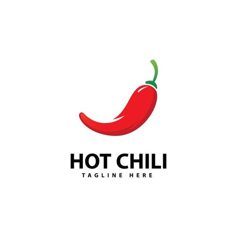 Chili Logo, Red Hot Chili Peppers Logo, Red Hot Chilli Peppers, Bar Poster, Shop Logo Design, Spicy Chili, Chilli Pepper, Red Hot Chili Peppers, Logo Restaurant