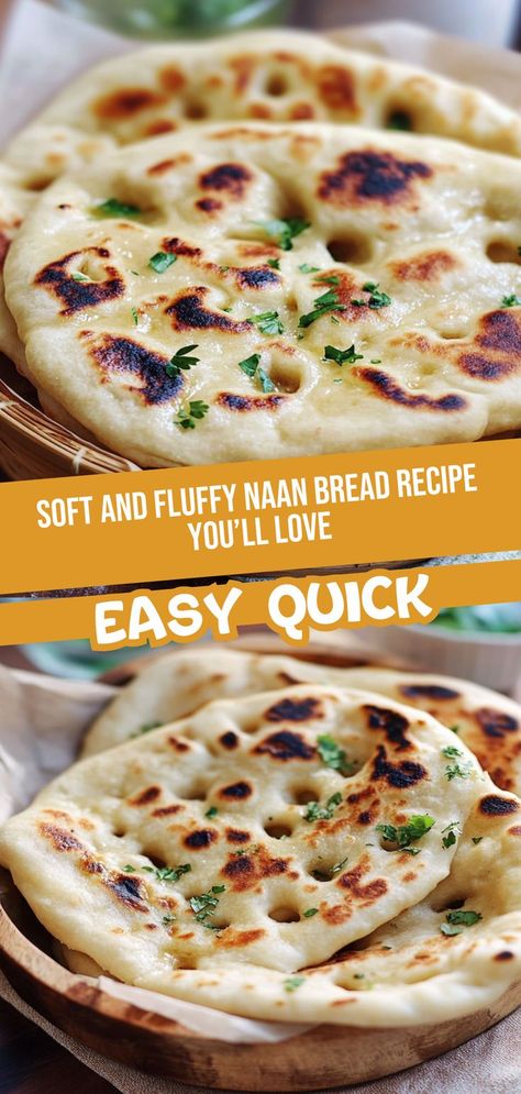 Get ready to savor the delightful taste of soft and fluffy naan bread right from your kitchen! This easy naan bread recipe ensures you achieve the perfect texture and flavor with minimal effort. With just a few ingredients and simple steps, even novice cooks can create this Indian flatbread that's a hit at any meal. Whether you're hosting a dinner party or enjoying a casual night in, this naan bread is the perfect accompaniment to curries, dips, or grilled dishes. Enjoy the homemade goodness!