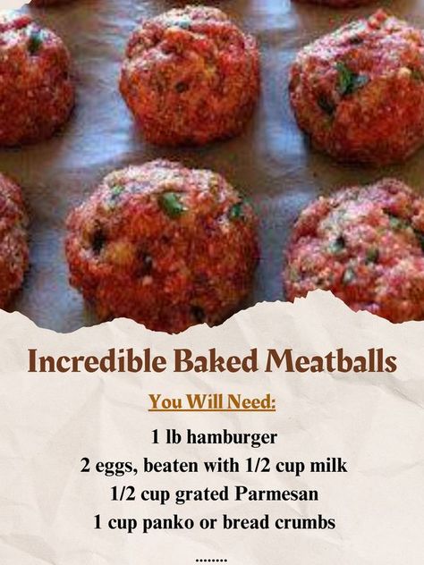 Beef Meatballs Baked, Best Meatballs Ever, The Best Meatballs, Meatballs Baked, Baked Meatball Recipe, Baked Meatballs, Chicke Recipes, Meatball Sandwich, Best Meatballs