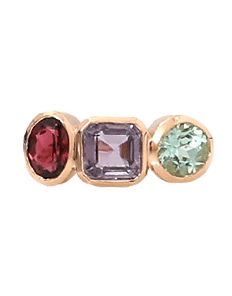 Irene Neuwirth Jewelry, Irene Neuwirth, Tourmaline Ring, Multi Stone Ring, Stone Ring, 18k Rose Gold, Stone Rings, Rose Gold Ring, Tourmaline