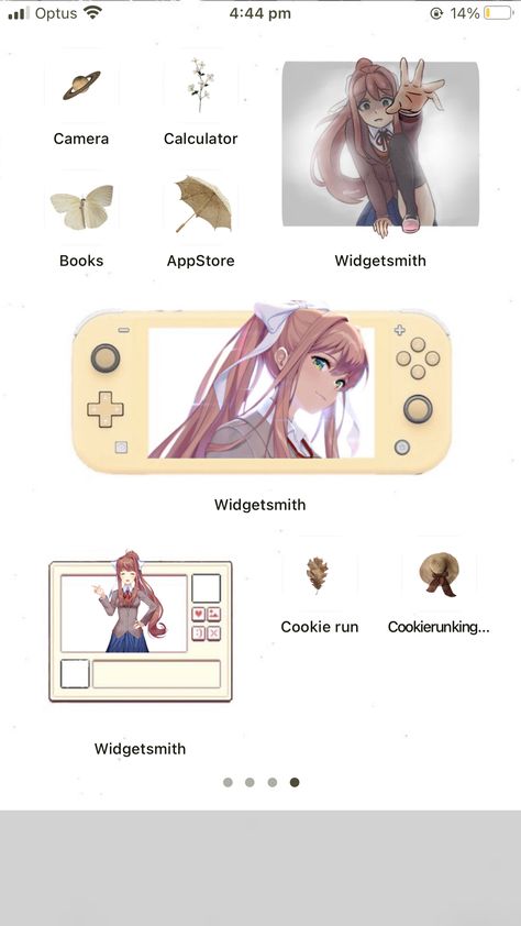 Ddlc Home Screen, Ddlc Phone Theme, Customizing Phone, Ios Customization, Widgets Ideas, Iphone Layouts, Lockscreen Ideas, Kawaii Wallpapers, Ios Theme