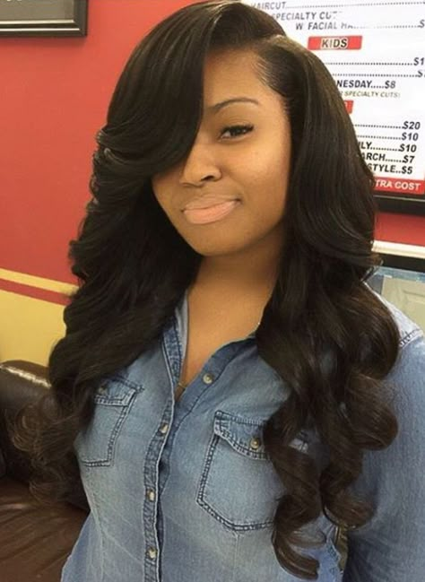 Sew In Hairstyles, Weave Styles, Sew Ins, Hair Weaves, Hair Laid, Hair Crush, Side Part, Sew In, Hair Weave