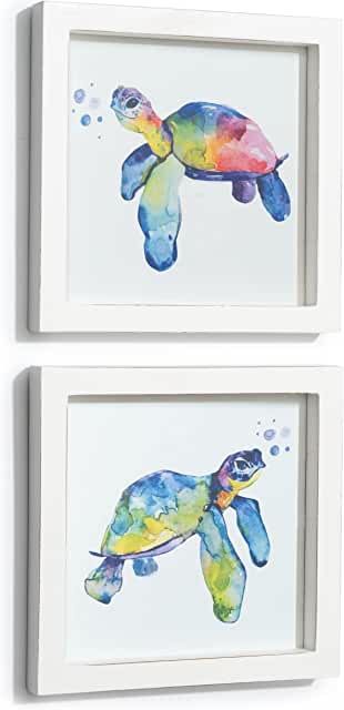 Framed beach turtle watercolor wall art. Affiliate link. Turtle Room Decor, Sea Turtle Bathroom Decor, Turtle Bathroom Decor, Ocean Bathroom Decor, Turtle Bathroom, Turtle Room, Turtle Pictures, Sea Turtle Decor, Beach Decorations