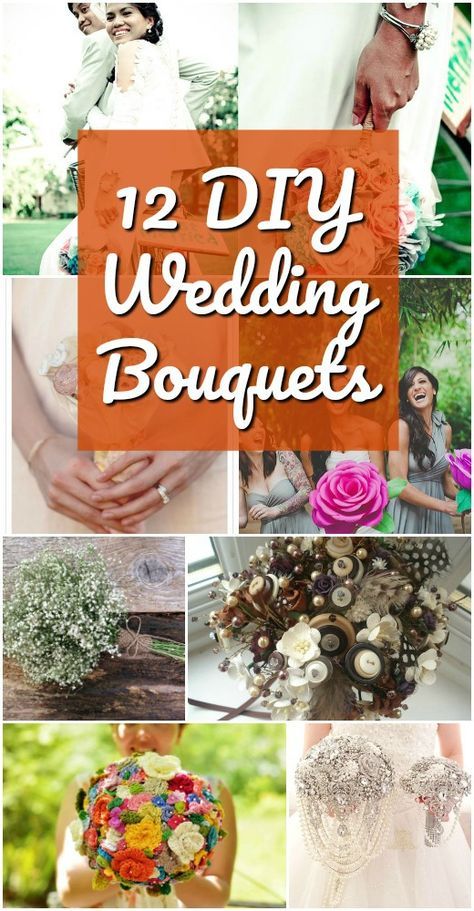 12 DIY Wedding Bouquets That Are As Unique As The Bride That Carries Them! Grab these beautiful wedding bouquet ideas now! #wedding #bouquet #diybouquet #diywedding #weddingday #diyncrafts Wedding Bouquets Bride Diy, Diy Bouquets For Weddings, Minimalist Bouquet Wedding, Homemade Wedding Flowers, Bouquets Handmade, Brides Wedding Bouquets, Unique Bridal Bouquets, Centrepiece Ideas, Diy Wedding Bouquets