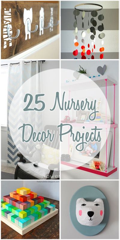 25 Nursery Decor Projects | Remodelaholic.com #nursery #decorating #DIY Baby Decor Diy, Diy Nursery Decor, Diy Bebe, Diy Nursery, Nursery Essentials, Cute Diy, Girl Decor, Diy Room