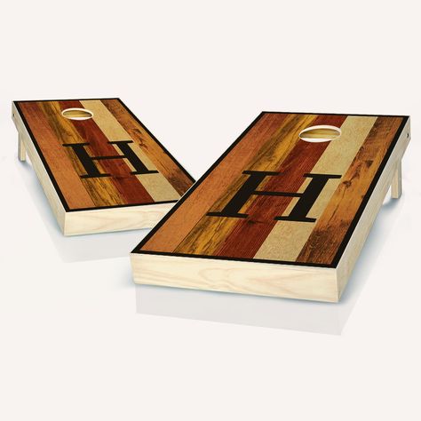 PRICES MAY VARY. INCLUDED: (2) Multicolor Monogram 2x4 cornhole boards with the Letter "S" and (8) All Weather bags. Bags will match the board colors unless you contact us with specific requests. CONSTRUCTION: All custom corn hole boards are regulation 2x4 (24" x 48") and feature solid wood frames with a 1/2" sanded plywood playing surface. Our cornhole game sets are durable for play and lightweight for portability. Both boards come with the same design(s) you see pictured. ACCESSORIES: Easily a Monogram Cornhole Boards, Stained Cornhole Boards, Wedding Cornhole Boards, Lawn Games Wedding, Cornhole Designs, Cornhole Board, Ring Toss, Corn Hole Game, Bean Bag Toss