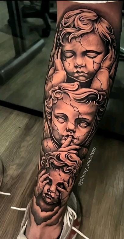 Mythology Sleeve Tattoos For Women, Girly Tattoo Sleeve Fillers, Men Tattoo Stencil, Stencil Outline Tattoo, Tattoo Pierna Hombre, Tattoo Perna, Tattoo Ideas Female Meaningful, Unique Half Sleeve Tattoos, Chicano Tattoos Sleeve