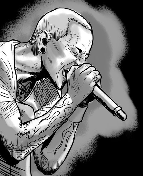 Chester Bennington Sketch, Chester Bennington Drawing, Linkin Park Drawing, Linkin Park Tattoo Ideas, Chester Bennington Art, Chester Tattoo, Chester Bennington Tattoo, Linkin Park Tattoo, Linkin Park Chester