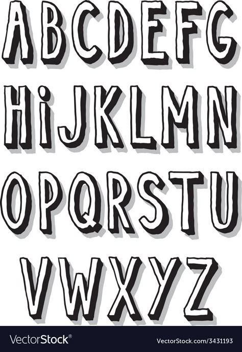 Capital Fonts Handwriting, Simple Capital Letter Font, Fonts Alphabet Capital Letters, Blocky Font Alphabet, Alaphbet Letters Fonts, Writing Types Fonts, Capital Fonts Alphabet, Shadow Writing Font, Cool Fonts Alphabet Creative