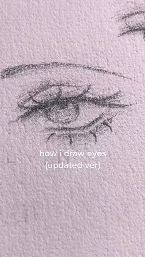 Drawing Eyes 3/4 View, Tut Drawing Eyes, Tut On Eyes Drawing, How To Draw Animated Eyes, Eye Tut Sketch, Sketches Eye Tutorial, Eyes Tut Drawing, How To Draw A Side Profile Female Faces, How To Draw The Other Eye