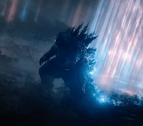 Happy Eeyore, Godzilla Gif, Monsterverse Godzilla, Godzilla Monsterverse, Pfp Pictures, Sleeping Gif, Monster Verse, Hollow Earth, Giant Monsters