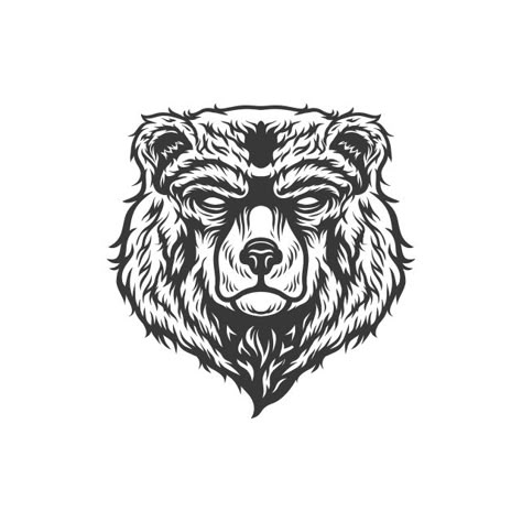 Bear Tattoo Designs, Nature Symbols, Wild Bear, Bear Vector, Bear Tattoos, Bear Silhouette, Bear Clipart, Bear Tattoo, Tattoo Style Drawings