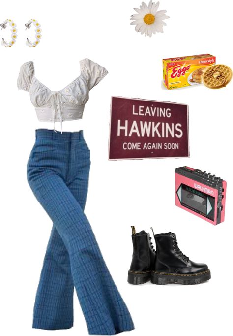 Stranger Things Oc, 80s Outfit Ideas, 80’s Outfits, Platform Doc Martens, 80s Inspired Outfits, 80s Fashion Outfits, Look 80s, Stranger Things Outfit, 80s Outfit