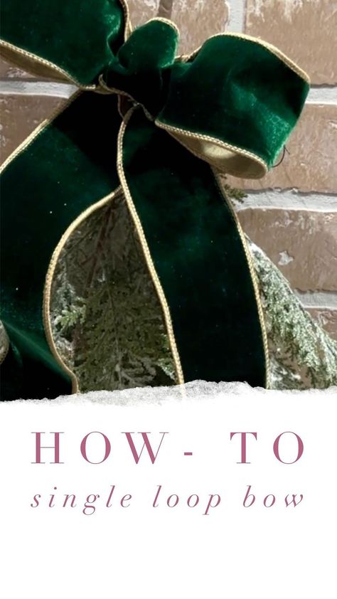 Treetime Christmas Creations | ✨ How-To Bow Series, Part 1 ✨ Save for later, this quick and easy bow technique uses only 1.75 yards of ribbon, floral wire and a zip tie!... | Instagram How To Make A Wired Bow, How To Tie Wire Ribbon Bow, Add Ribbon To Wreath, Simple Bows For Christmas Trees, Wired Bow Tutorial, Diy Gift Bow Ribbon Tutorials, Wired Ribbon Bows Diy, Bow Tieing Tutorial Ribbon, How To Tie A Bow For A Wreath