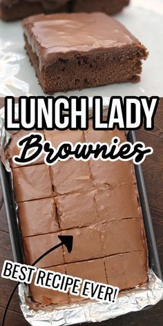 Lunch Lady Brownies Best Recipe Ever - Love and Marriage Brownies Decorados, Lunch Lady Brownies, Homemade Chocolate Frosting, Moist Brownies, Best Brownie Recipe, Brownies Recipe Homemade, Fudgy Brownie, Chewy Brownies, Brownie Ingredients