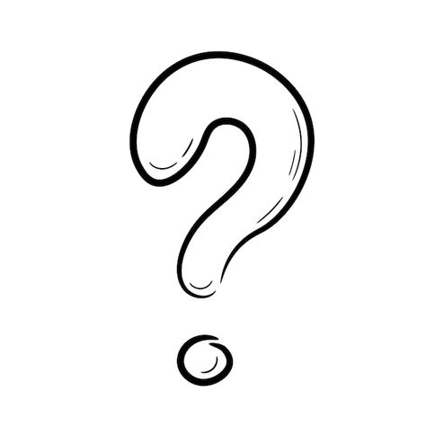 Question Mark Drawing, Line Drawing Simple, Question Mark Symbol, Question Icon, Question Mark Icon, Question Sign, Drawing Simple, Best Mysteries, Sketch Style