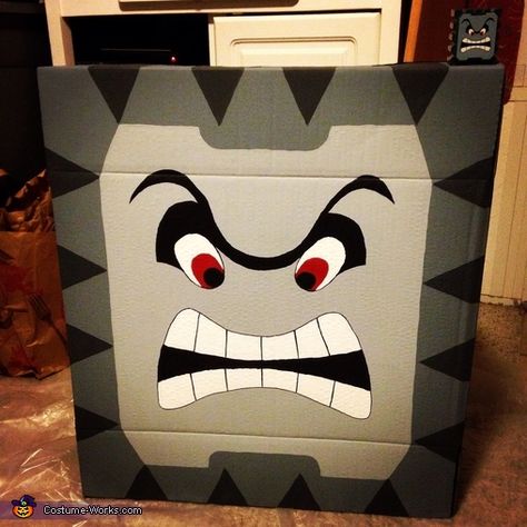 Super Mario Bros Halloween Decorations, Thwomp Costume, Easy Diy Mario Costumes, Super Smash Bros Trunk Or Treat, Super Mario Characters Costumes, Bowsers Castle Trunk Or Treat, Bowser Trunk Or Treat Ideas, Mario Wagon Halloween, Super Mario Bros Trunk Or Treat