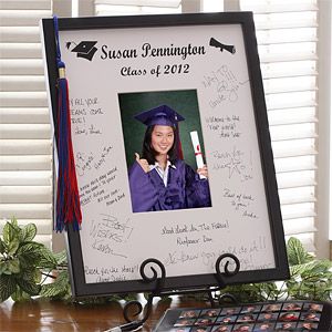 Personalized Autograph Graduate Picture Frame - 1640 Graduation Picture Frames, College Grad Party, Keepsake Ideas, Graduation Frame, Graduation Party Gifts, Graduation Open Houses, Graduation Gift Ideas, 8th Grade Graduation, Turkey Crafts