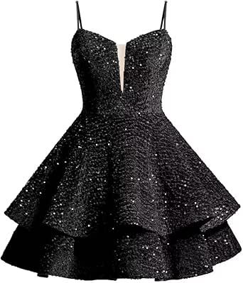 Short Black Sparkly Dress, Dresses Middle School, Prom Dresses Short Black, Middle School Prom, Dress School Dance, Middle School Prom Dresses, Dresses For A Dance, Wedding Guests Dress, Dresses Short Black