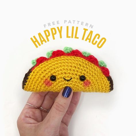 Taco Amigurumi Free Pattern, Crochet Taco Keychain Pattern Free, Crochet Taco Pillow, Taco Crochet Free Pattern, Crochet Taco Pattern, Crochet Taco Pattern Free, Crochet Burrito, Taco Crochet, Crochet Taco