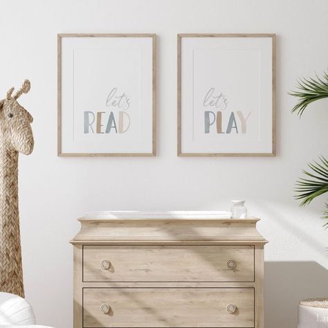 @littlefolkprintables posted to Instagram: Love the look of natural wooden finishes and soft, neutral colors. Looks like a calming place for baby 💙 Winnie The Pooh Quote, Kids Bedroom Art, Deer Nursery, Abc Print, Winnie The Pooh Quotes, Pooh Quotes, Nursery Set, Unframed Art Prints, Alphabet Poster