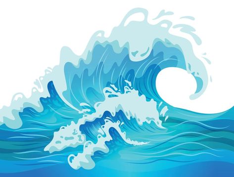 Ocean Wave Illustration Ocean Illustration Waves, Waves Illustration, 555 Wallpaper, Ocean Clipart, Ocean Illustration, Ocean Backgrounds, Wave Illustration, Waves Vector, Cloud Vector