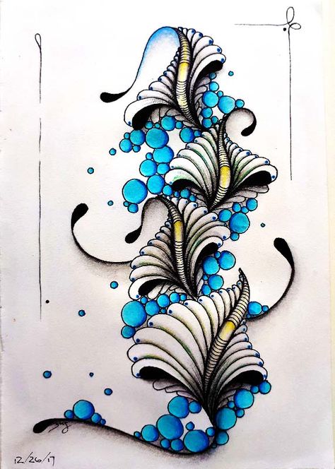 Time Doodle, Zantangle Art, Zentangle Artwork, Zen Doodle Art, Zentangle Designs, Doodle Art Drawing, Tangle Art, Tangle Patterns, Zentangle Drawings