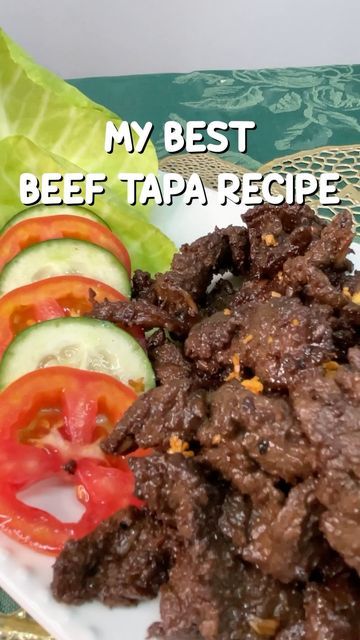 Tapa Filipino Recipe, Tapa Recipe Filipino, Beef Tapa Recipe Filipino, Beef Tapa, Filipino Breakfast, Cooking Breakfast, Pinoy Food, Asian Fusion, Filipino Recipes