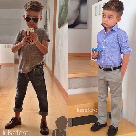 blue dress shirt etc... Kids Hair Cuts, Clothes And Shoes, Kids Styles, Boys Haircuts, Baby Boy Fashion, Stylish Kids, Kids Fashion Boy, Boy Hairstyles