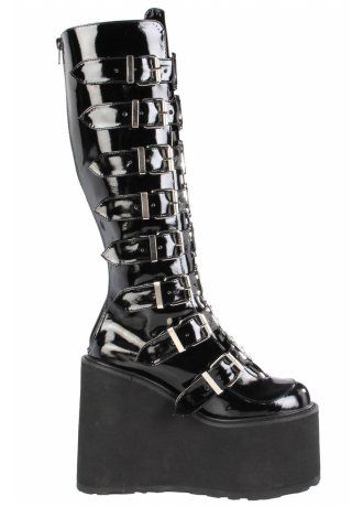 Demonia Swing 815 Boot Goth Platform Boots, Aldo Boots, Goth Boots, Gothic Boots, Sam Edelman Boots, Attitude Clothing, Gothic Shoes, Stuart Weitzman Boots, Cute Shoes Heels