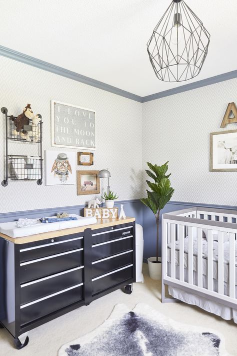 Boy Changing Table, Change Table, Baby Boy Bedroom, Baby Changing Table, Toddler Classroom, Baby Boy Room Nursery, Nursery Room Boy, Nursery Room Inspiration, Toddler Rooms