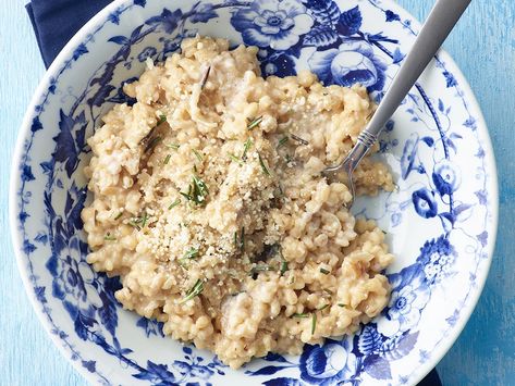 Barley Risotto, Barley Recipe, Stop And Shop, Giant Food, Risotto Recipes, Low Sodium Chicken Broth, Meatless Meals, Barley, Food Design