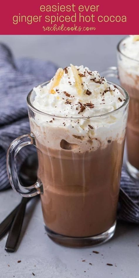 Frothy Drinks, Spiced Hot Chocolate, Slow Cooker Stew Recipes, Easy Microwave Recipes, Homemade Coffee Drinks, Peanut Butter Hot Chocolate, Microwave Recipe, Latte At Home, Homemade Gingerbread