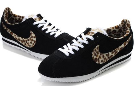 Black and leopard print Nike Cortez Leopard Print Nikes, Girly Stuff, Nike Cortez, Nike Cortez Sneaker, Girly Things, Leopard Print, Sneakers Nike, Nike, Sneakers