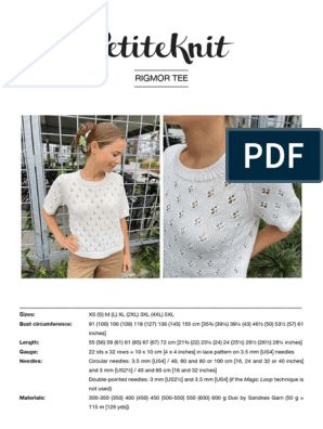 Sunday Sweater Mohair Edition by PetiteKnit | PDF | Knitting | Knitting Needle Stockholm Slipover, Stockholm Sweater, Monday Sweater, Copenhagen Cardigan, Gauge Knitting, Petite Knit, Christmas Crochet Patterns Free, Brooklyn Tweed, Knitting Gauge