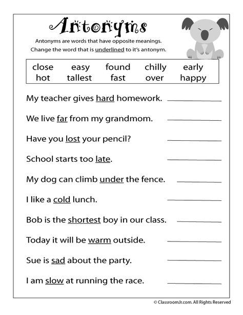 Synonyms Worksheets, Synonyms Worksheet, Antonyms Worksheet, 2nd Grade Reading Worksheets, Worksheets For Grade 3, Opposite Words, Social Studies Worksheets, Synonyms And Antonyms, 2nd Grade Worksheets