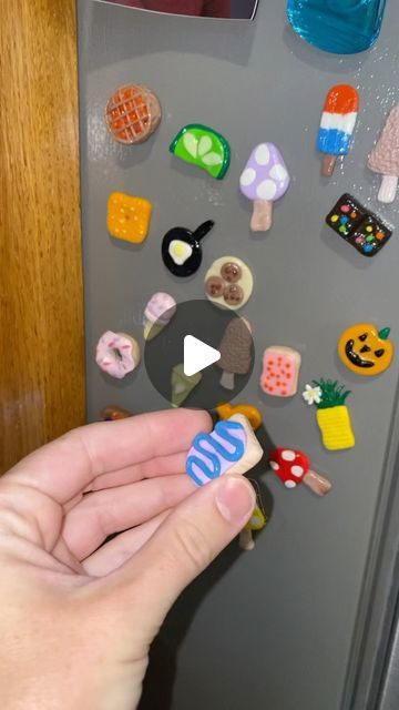 Sarah marie on Instagram: "My new obsession #magnet #fridgemagnets #crafts #polymerclay #claymagnets #magnets #trending #fyp #homemade #funkidsactivities #kidsactivities #artist #art #crafty #craft #crafting #mini" Clay Magnet Ideas, Homemade Magnets, Sarah Marie, Magnet Ideas, Clay Magnets, New Obsession, Crafty Kids, Craft Night, Fun Activities For Kids