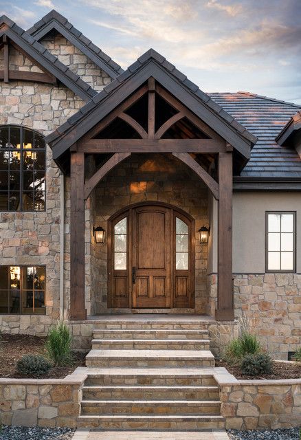 House Plans For 2023, Houses Exterior Cabin, Contemporary Rustic Exterior, Craftsman Modern Exterior, Exterior Paint Colors For House With Rock, Adirondack Style Homes Exterior, Rock Front House Exterior, Taupe Board And Batten Exterior, Cedar Shake Accent Exterior