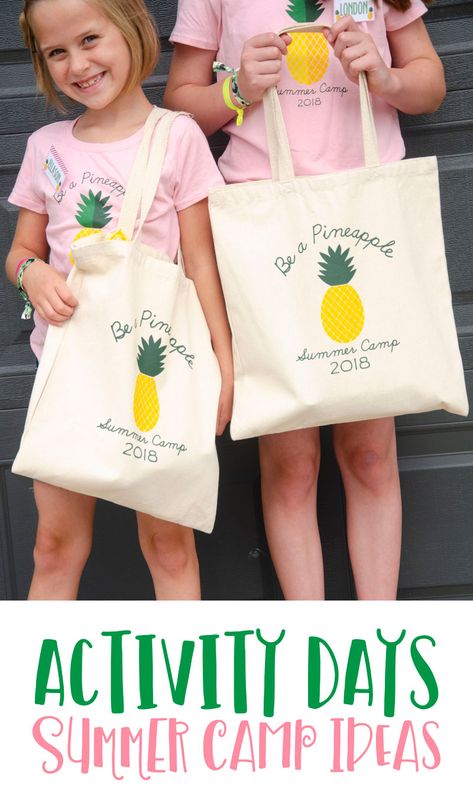 Activity Days Camp Ideas - Be A Pineapple by Lindi Haws of Love The Day Summer Activity Days Ideas Lds, Primary Day Camp Ideas, Activity Days For Girls Lds, Activity Days Ideas, Girls Camp Activities, Summer Camp Ideas, Primary Secretary, Day Camp Activities, Summer Party Diy