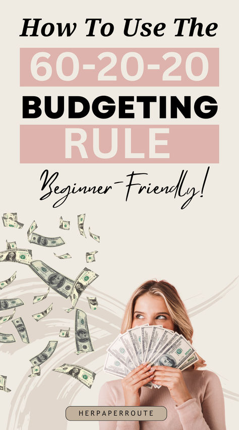 Budgeting is a helpful tool when you want to get your finances under control and save money. But when you start finding out more about them, you might discover that there are many different methods, making it challenging to decide which one to try. It’s best to start with a few simple practices that allow you to start saving and spending appropriately right away. The 60-20-20 budgeting rule is the perfect budget to start with, and you can modify it in some ways to fit your lifestyle better. Budgeting Finances Saving Money, 60/20/20 Budget, Savings Rule, Budget Binder Free, Tracking Expenses, Setting Up A Budget, Help Save Money, Budgeting Tools, Free Budget