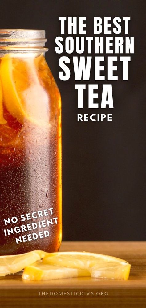 the best southern sweet tea recipe How To Make Gold Peak Sweet Tea, Southern Sweet Tea Recipe Gallon, Homemade Sweet Tea Recipe, Best Sweet Tea Recipe, How To Make Sweet Tea, Sweet Tea Recipe Southern, Southern Sweet Tea Recipe, Homemade Sweet Tea, Gold Peak Sweet Tea