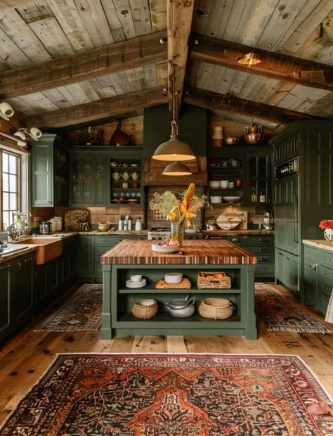 #homedecor #homedecoration #homedecoridea #homedecortips #homedecorinspo #homedecorative #homedecortions #homedecor4seasons #bedroom Tiny Home Kitchen, Kitchen Decorating Ideas, Cabin Kitchens, Up House, Kitchen Decorating, House Floor, Kitchen Redo, Green Kitchen, Tiny Home