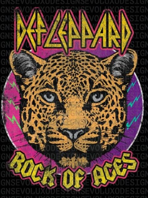 80s Rock Band Poster, Def Leppard Logo, Def Leppard Band, Def Leopard, Grunge Posters, Rock N Roll Art, Rock Band Posters, Rock Of Ages, Rock Posters