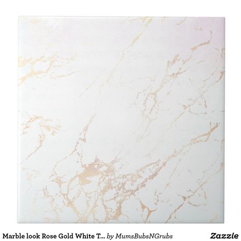 Marble look Rose Gold White Tile Room Tiles Design, Marble Detail, Gold Tile, Look Rose, Onyx Marble, Room Tiles, White Onyx, Salon Ideas, Italian Tiles